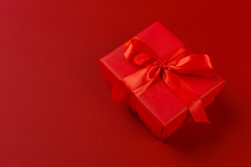 gift box on color background