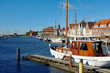 Deurstickers Glückstadt an der Elbe Binnenhafen © Stephanie Albert