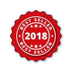 Best Seller 2018 label illustration