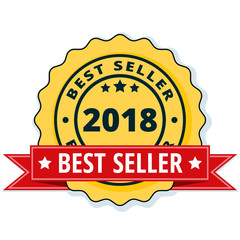 Best Seller 2018 label illustration