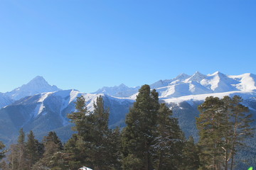 panoramic view of the mountains