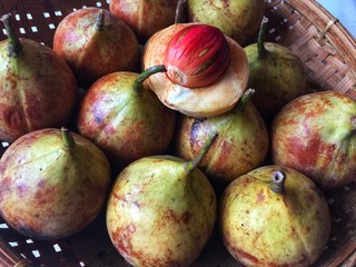 Fresh Nutmeg Fruits