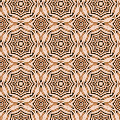 Seamless color pattern from a variety of geometric shapes.