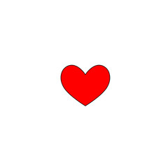 Heart icon vector illustration.