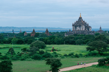 Fototapeta premium Beautiful of the Bagan Archaeological Zone, Burma. One of the main sites of Myanmar.