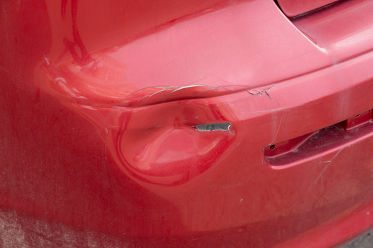 crash from red car accident