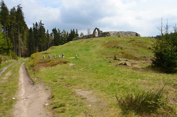 The ruin of St. Nicholas under the Krudum Mountain