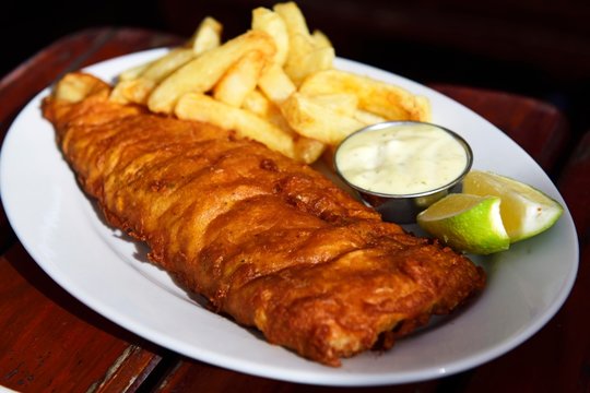Fish and Chips, Simon's Town, Western Cape, South Africa, Africa