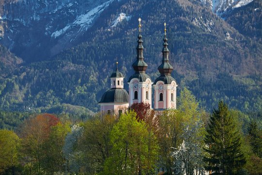 Pilgrimage Church to the Holy Cross, Villach, Carinthia, Austria, Europe
