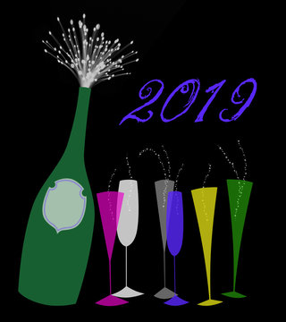 New Year 2019 Champagne