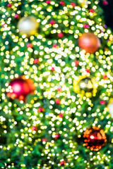 christmas background with red balls