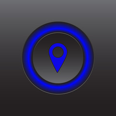 Bright colored isolated icons for a website on a dark background. Finance, strategy, idea, research, collaboration. Vector illustration.