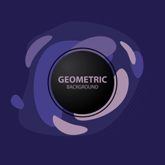 Abstract purple fluid shape background. 