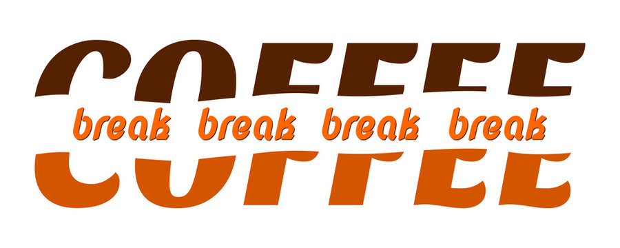 Coffee break - devided font