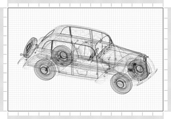 Classic Car Architect blueprint 