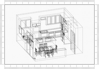 Kitchen Plan blueprint 