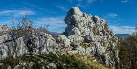 La formazione rocciosa di Sasso Malascarpa