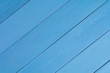 Obraz premium painted boards in blue, arranged diagonally