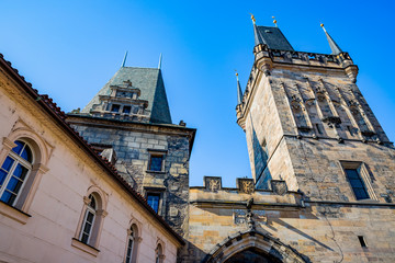 La Tour du Pont Malá Strana du Pont Charles à Prague