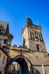 Fototapeta premium La Tour du Pont Malá Strana du Pont Charles à Prague