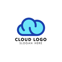 Cloud logo design template vector icon