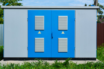 iron blue transformer box