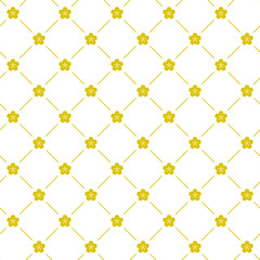 Naklejka premium 梅柄 シームレスパターン