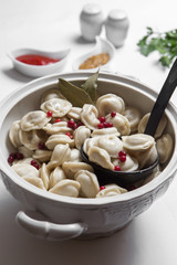 Traditional Russian dumplings