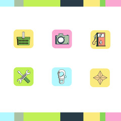 Commerce and Map icons collection