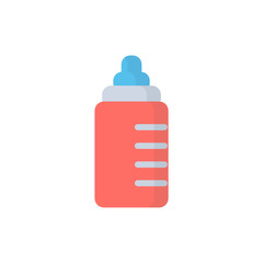 Fototapeta premium baby bottle flat icon