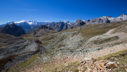 Fototapeta na wymiar French Alps mountains