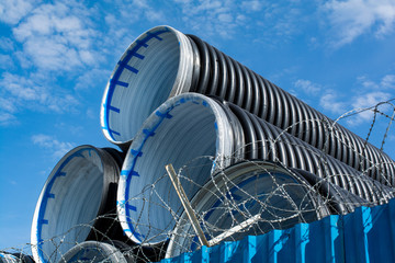 Pvc pipes of large diameter