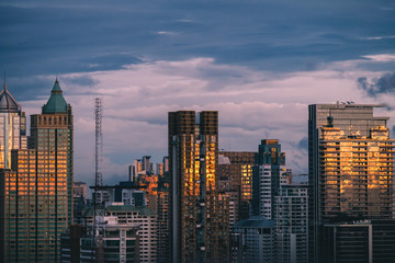 Obraz premium Bangkok city in sunset time