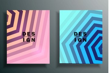 Abstract background with colored elements, layering 3d. set.