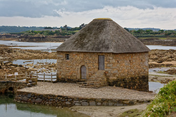 Moulin du Birlot, Ile de Br&eacute;hat, Bretagne