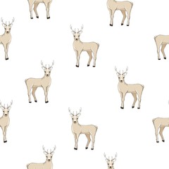 seamless deer pattern