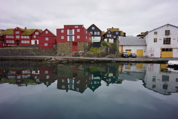 Fototapeta premium colorful houses on the river