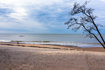 Calm autumn day by Baltic sea.