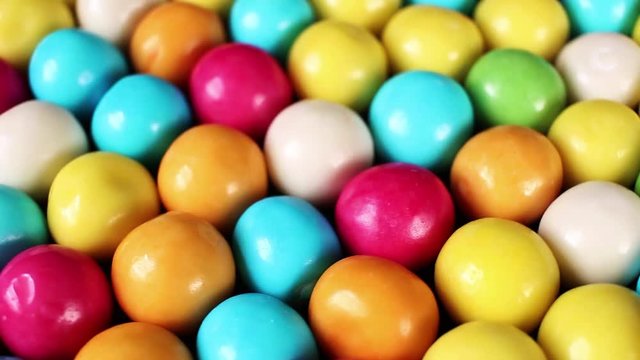Colorful bubble gum gums