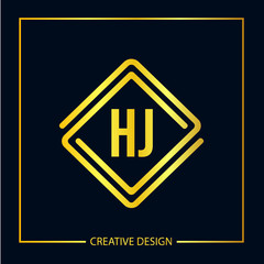 Initial Letter HJ Logo Template Design Vector Illustrator