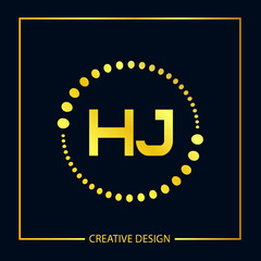 Initial Letter HJ Logo Template Design Vector Illustrator