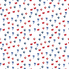 Seamless beauty bow pattern. Cute fashion illustration. Decorative background.Design template for wallpaper,fabric,wrapping,textile