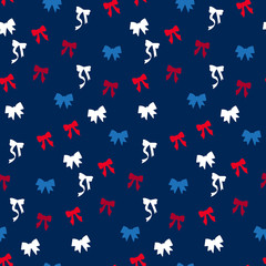 Seamless beauty bow pattern. Cute fashion illustration. Decorative background.Design template for wallpaper,fabric,wrapping,textile