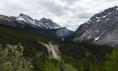 Road in the rocky mountains of Canada