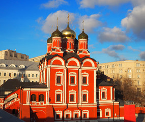 Znamensky Cathedral, Church of Our Lady of Sign of former Znamensky Monastery, Moscow, Russia.