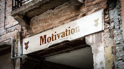 Obraz premium Schild 383 - Motivation