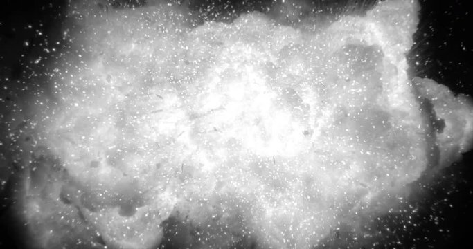 Realistic explosion and blasts with Luma channel. Visual Effects Element.