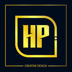 Initial Letter HP Logo Template Design Vector Illustrator