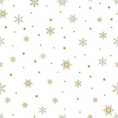 seamless pattern with  snowflakes.