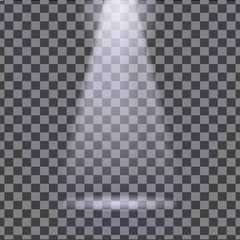 Vector isolated spotlight. Light effect.